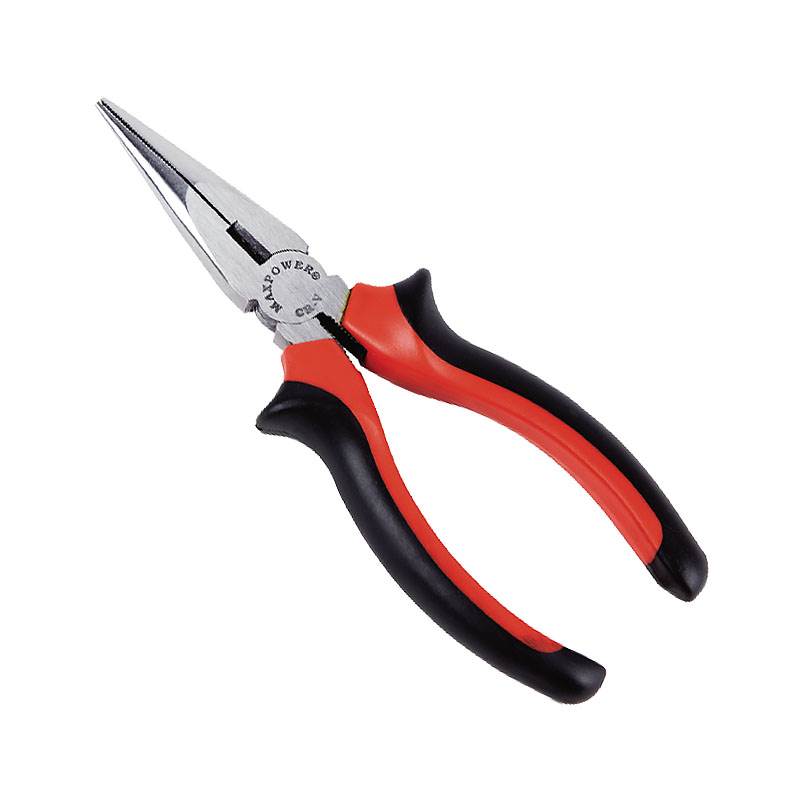 专业级双色塑柄尖嘴钳