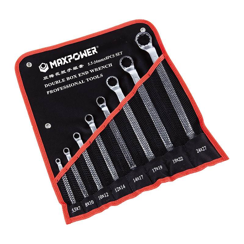 专业级加长双梅花扳手8、10件套