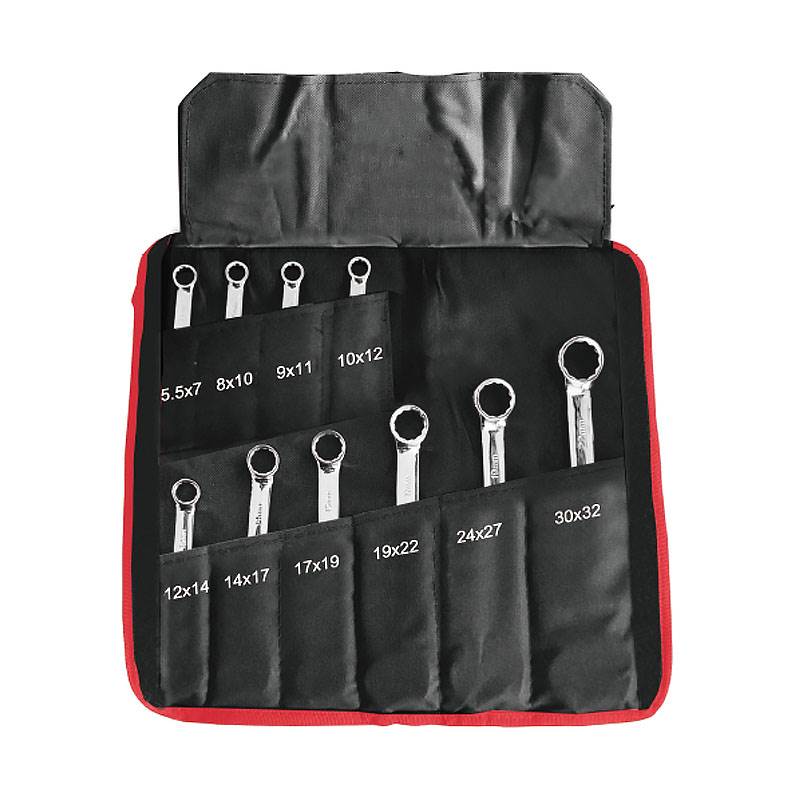 工业级加长梅花扳手8、10、11件套