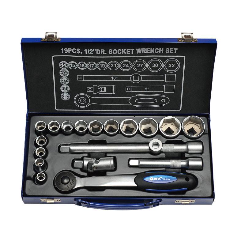 19件12.5mm系列公制套筒组套