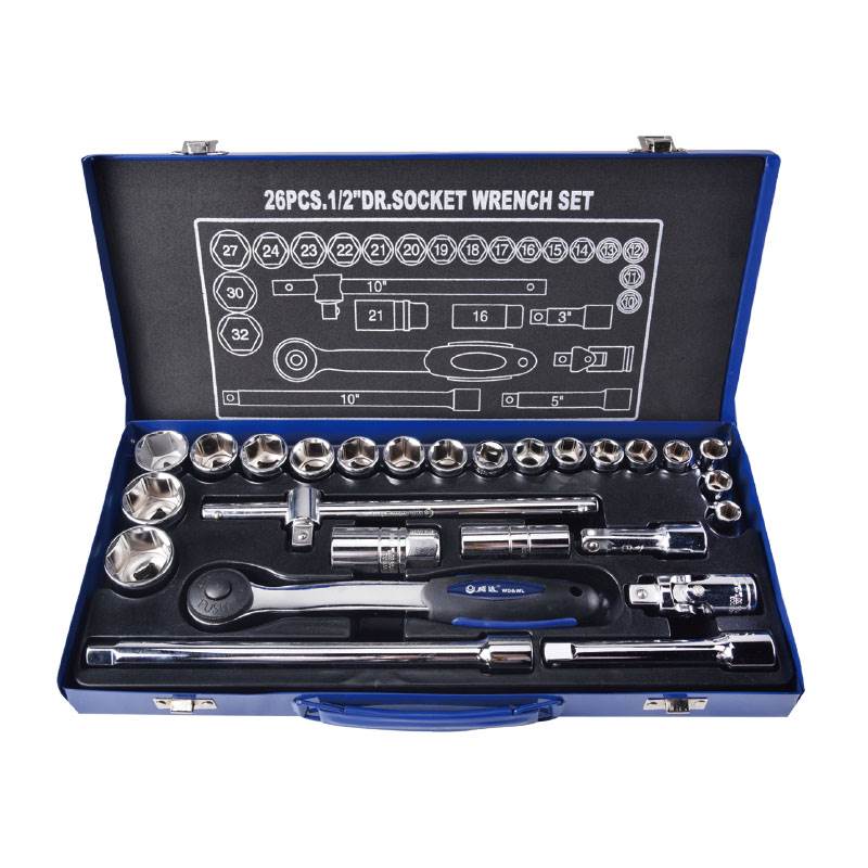 26件12.5mm系列公制套筒组套